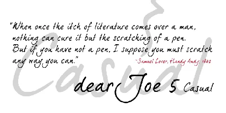 dearJoe 5 CASUAL font