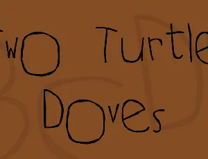 Two Turtle Doves font