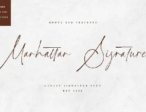 Manhattan Signature Typeface font