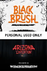 Black Brush font