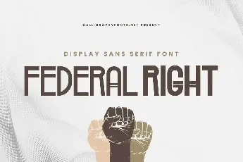 Federal Right font