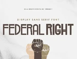 Federal Right font