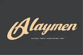 Alaymen Script font