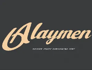 Alaymen Script font