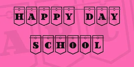 Happy Day at School font