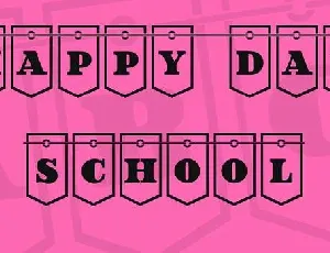 Happy Day at School font