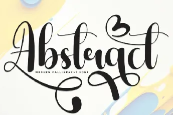 Abstract Script font