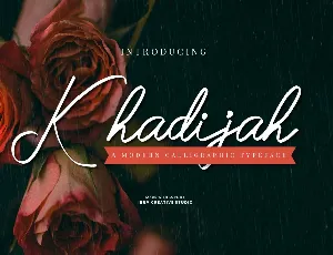 Khadijah Personal Use font