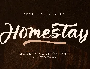 Homestay font