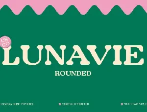 Lunavie Rounded font