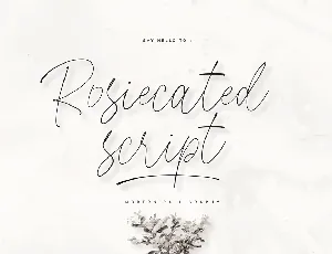 Demo Rosiecated font