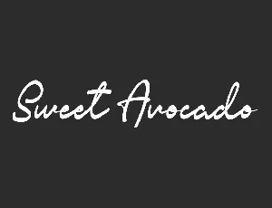 Sweet Avocado Demo font