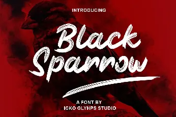 Black Sparrow font