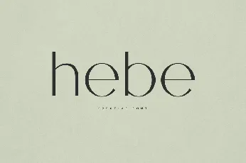 Hebe font