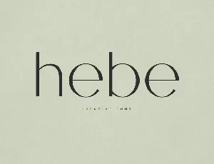 Hebe font