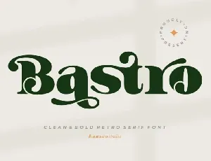 Bastro font