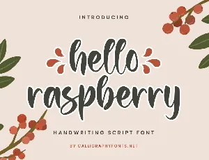 Hello Raspberry font