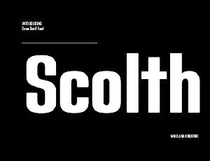 Scolth font