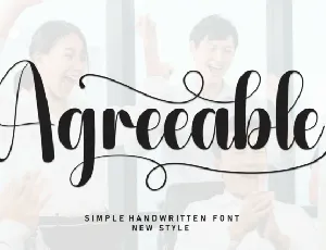 Agreeable font