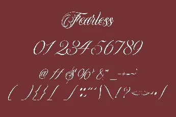 Fearless font