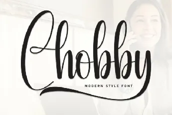 Chobby Script font