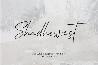 Shadhowiest font