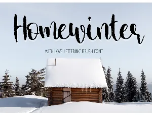 Home Winter font