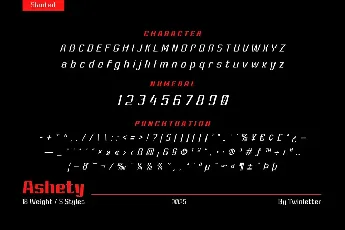 Ashety Personal use font