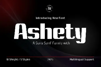 Ashety Personal use font