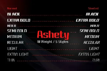 Ashety Personal use font