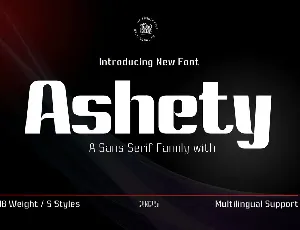 Ashety Personal use font