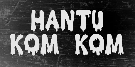 Hantu Kom Kom font