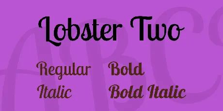 Lobster Two font