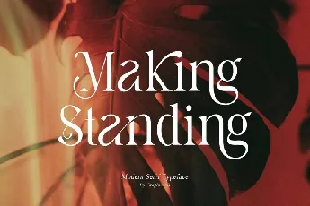 Making Standing font