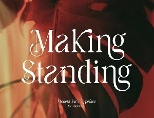 Making Standing font