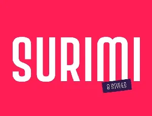 Surimi font