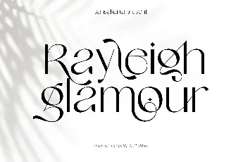 Rayleigh Glamour font