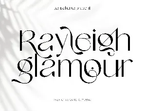 Rayleigh Glamour font