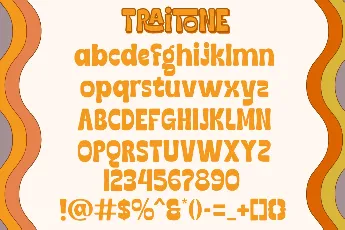 Traitone DEMO font