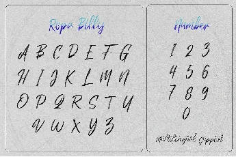 Ropa Billy font