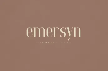 Emersyn Creative font