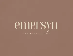 Emersyn Creative font