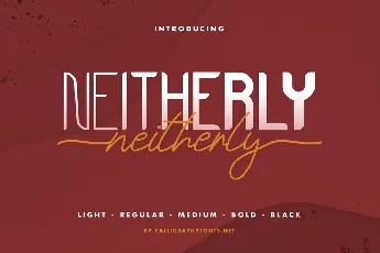 Neitherly Demo font