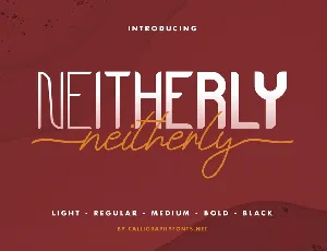 Neitherly Demo font