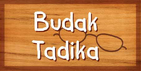 BUDAK TADIKA font