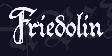 Friedolin font