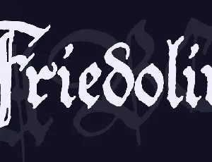 Friedolin font