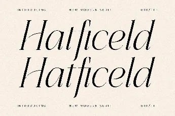 Hatficeld font