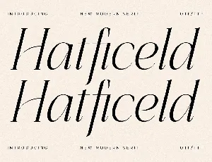 Hatficeld font