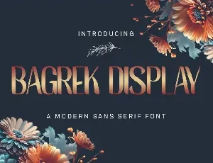 Bagrek Display font